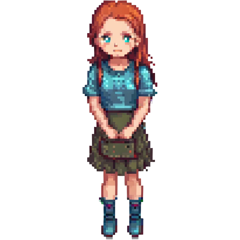 girl standing and thinking emoji
