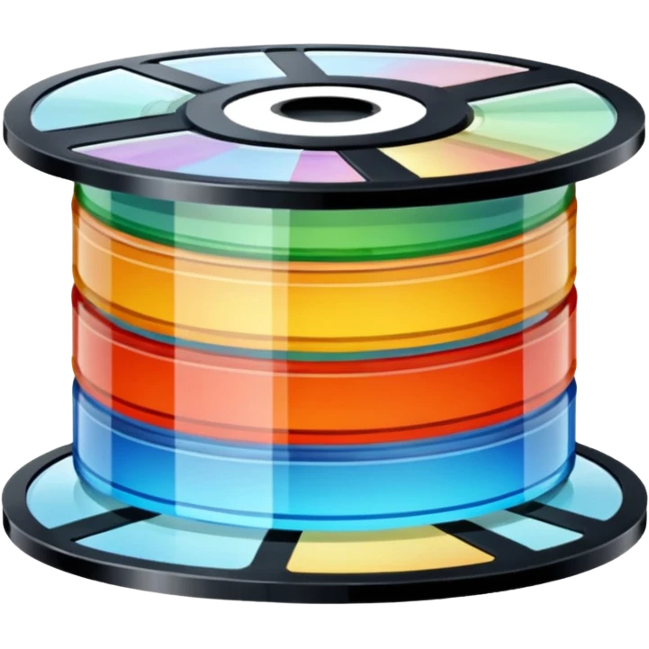 movie strips disk lines emoji