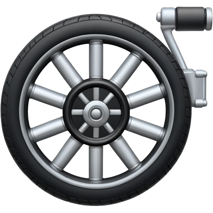 pneumatic wheel with landing gear emoji
