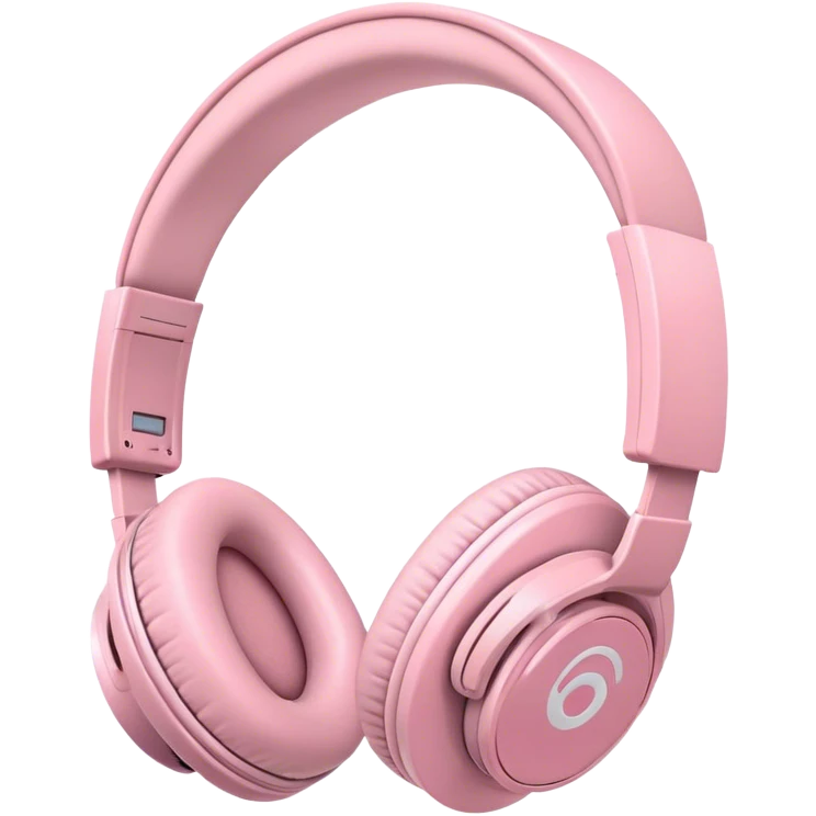 Light pink headphones emoji