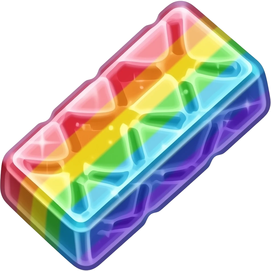 Simple rainbow smelted mythical magic bar emoji