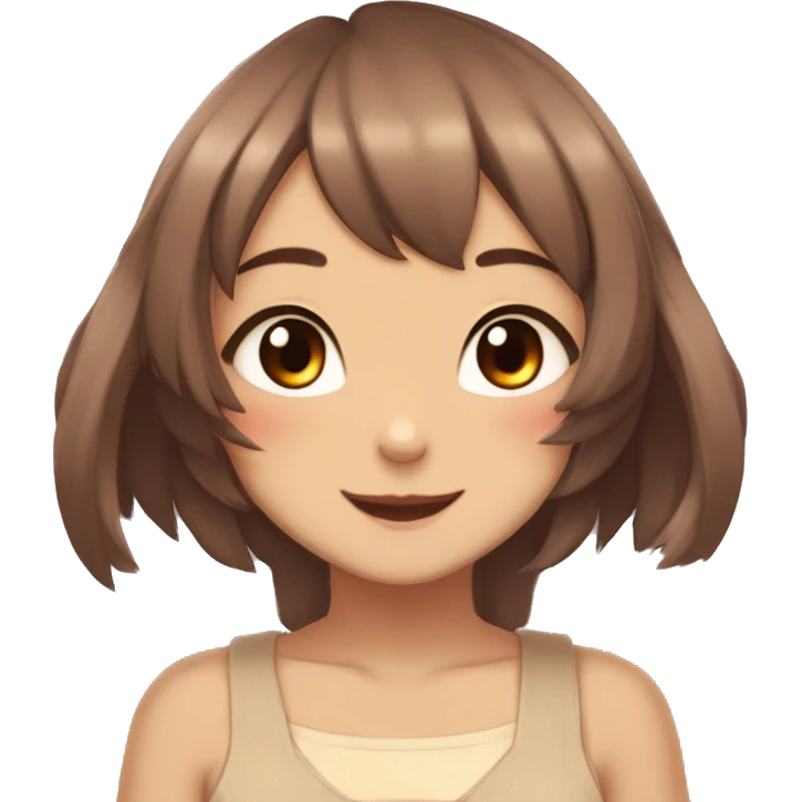 Cute, Anthro, Sona, Dark-Brown, Normal-type-Ground-type Tan-Rabbit-Fakémon with Dark-Red eyes, beige ears, beige belly, beige paws, beige feet, beige freckles, full body emoji