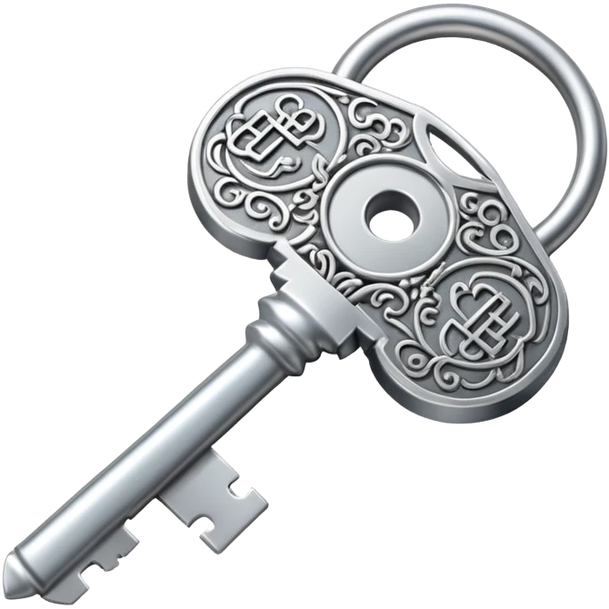 key symbolizing access or security in logistics emoji