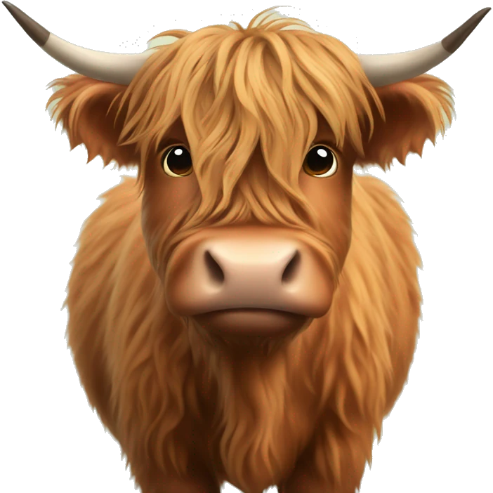 A highland cow emoji