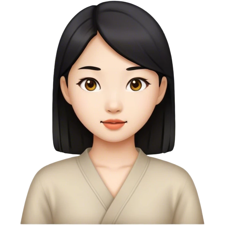 aesthetic looking asian girl emoji