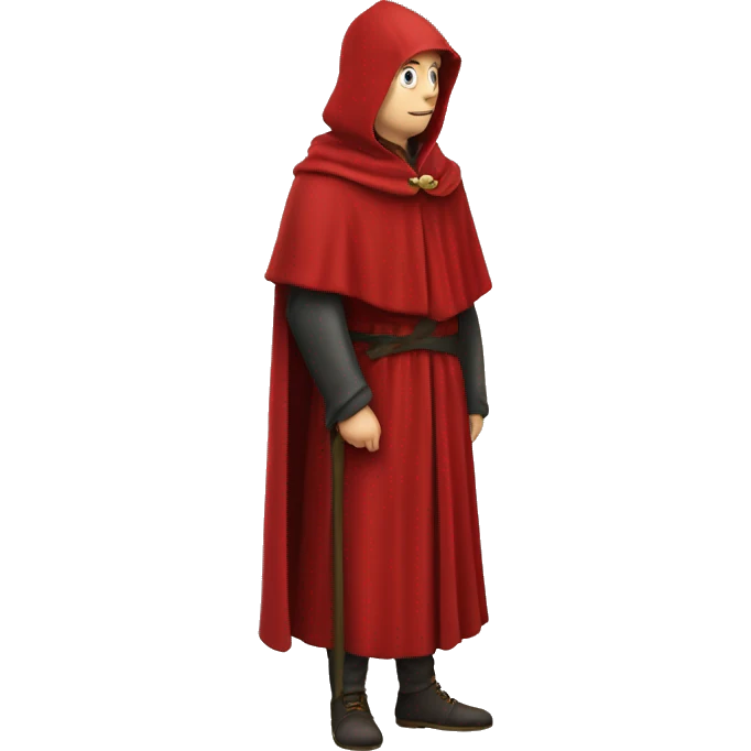 Petrarch in a red cloak emoji
