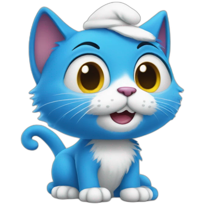 Smurf-cat emoji