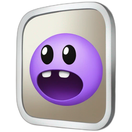 quelqu'un de brun devant un miroir qui fait une grimace emoji