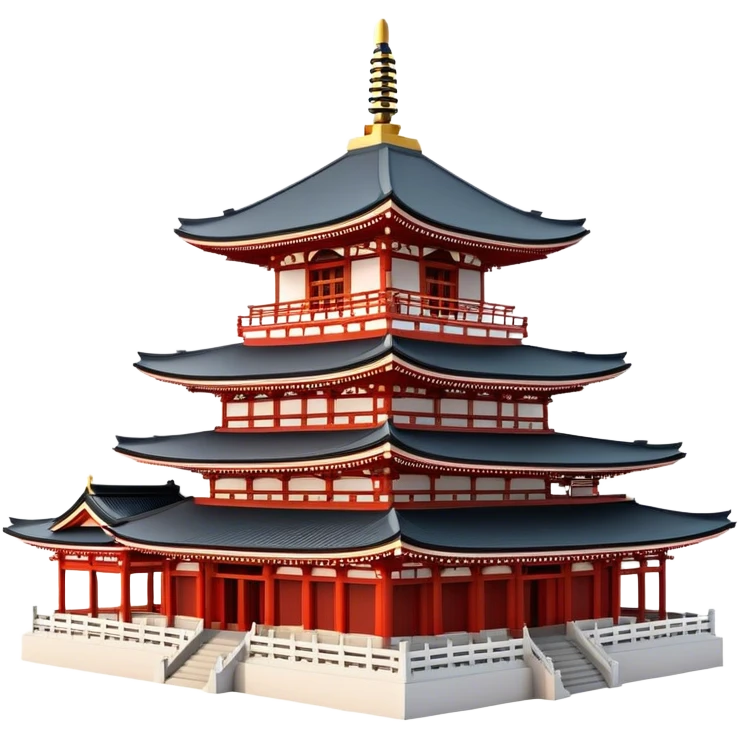 Cinematic Realistic Senso-ji Temple Landmark Emoji, depicted with the historic Tokyo temple rendered with intricate architectural detail and dynamic, cultural lighting. emoji