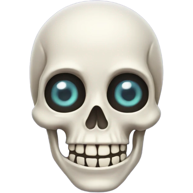 Happy face skeleton emoji