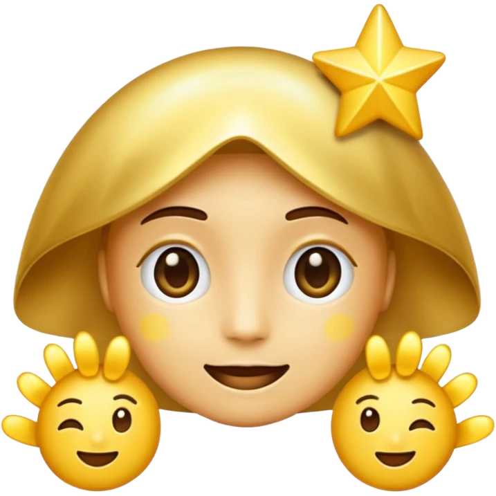 AI with the stars on emoji style emoji