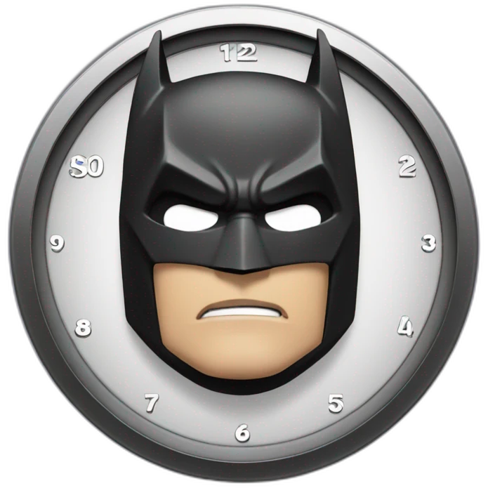 Batman alarm clock emoji