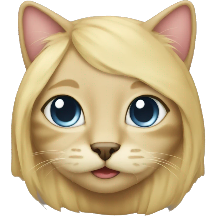 blonde shirazi cat emoji