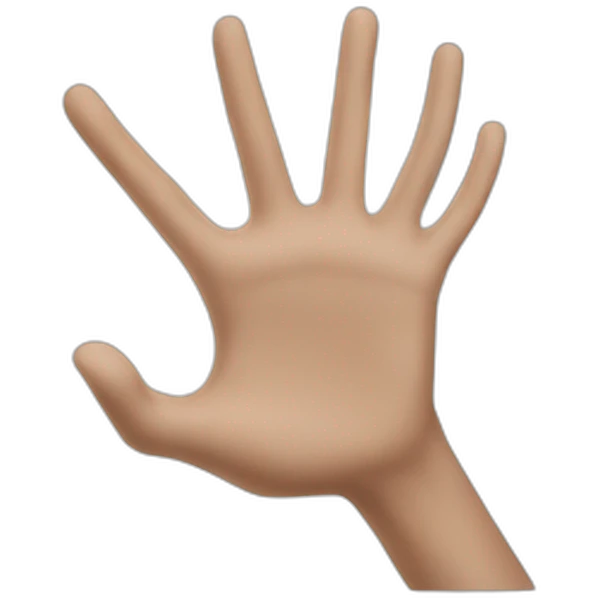 Arm reaching out emoji