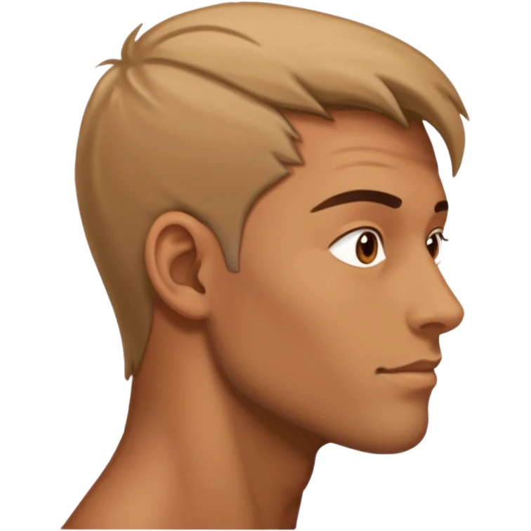 naked man side view with penis emoji