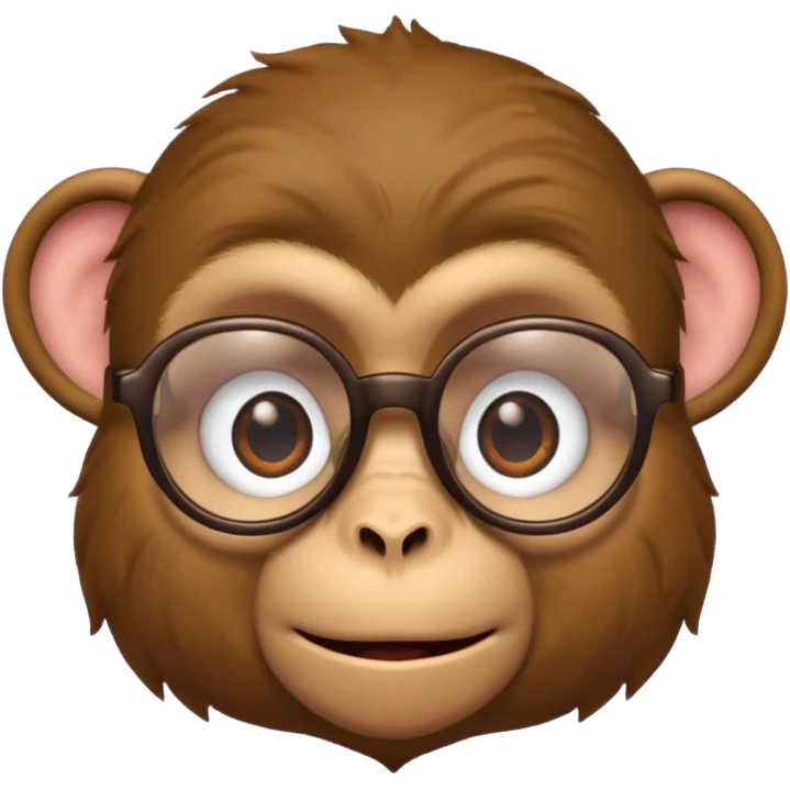 monkey with specs emoji