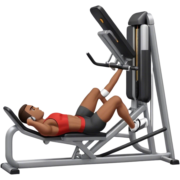 guy how to use a leg press machine emoji