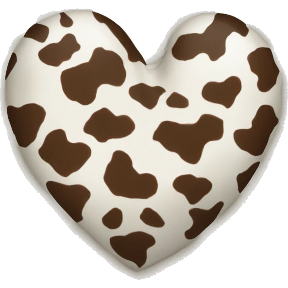cow print heart  emoji