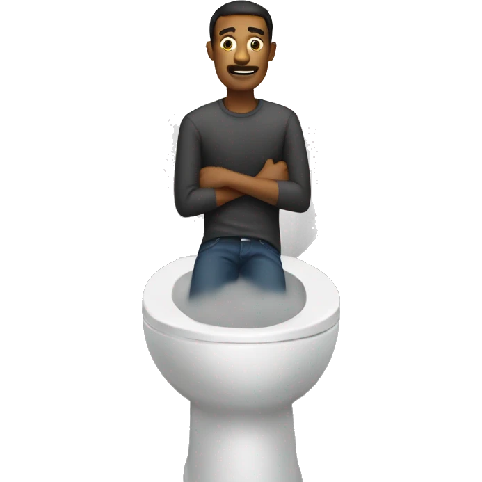 man in toilet emoji