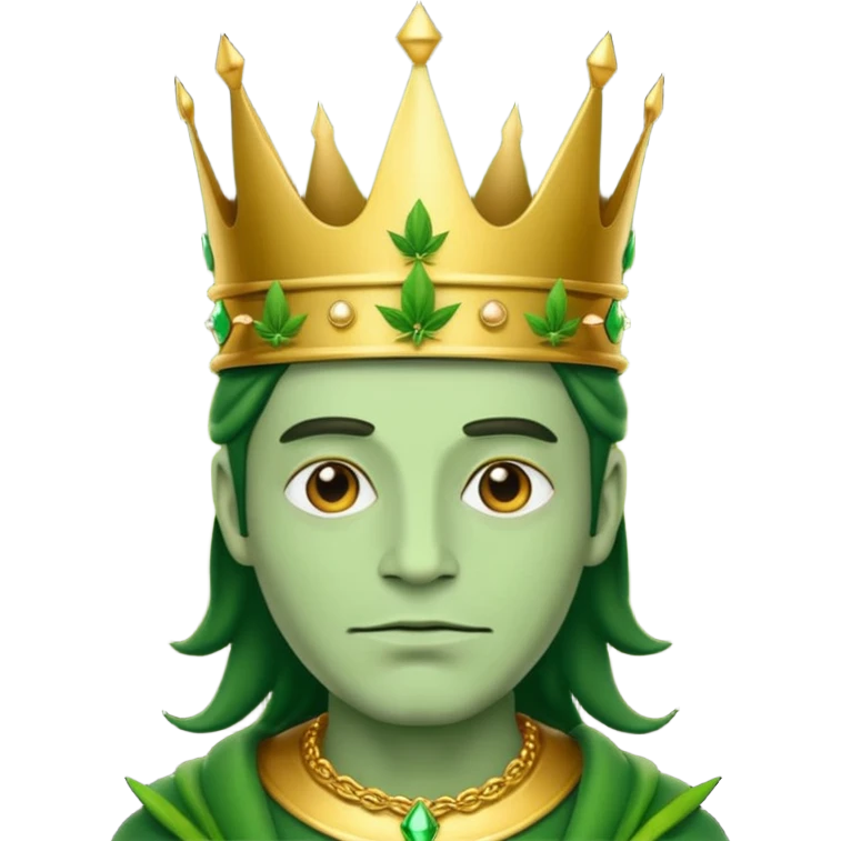 Weed king emoji