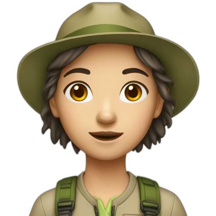girl naturalist emoji