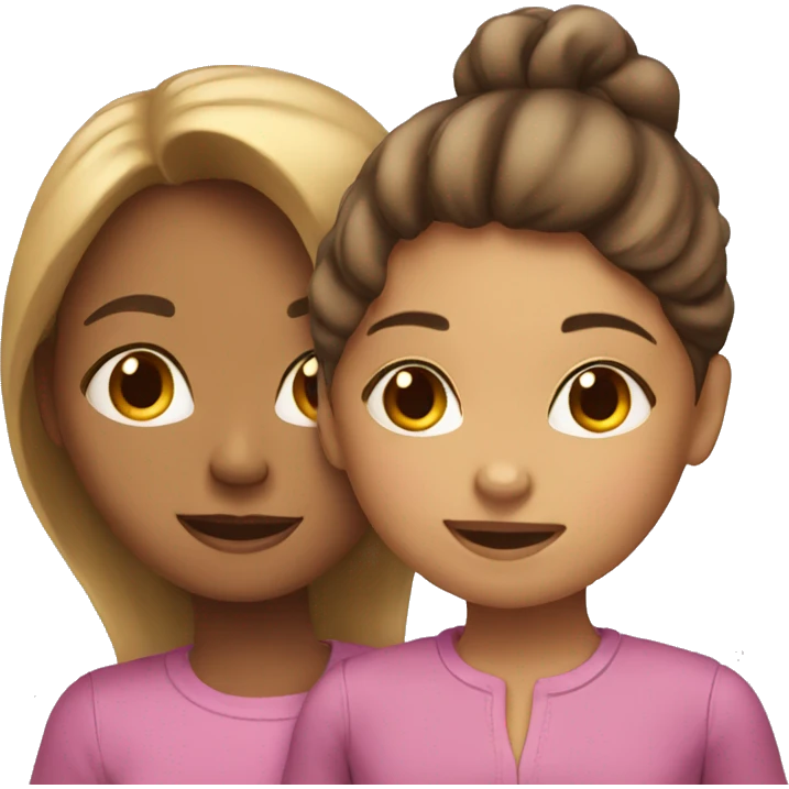 Mother and daughter  emoji
