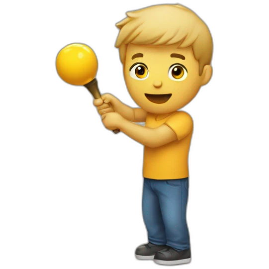 men taking a clubbell emoji