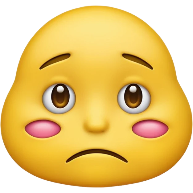 Yellow emoji with lip sticking out a lot sad  emoji
