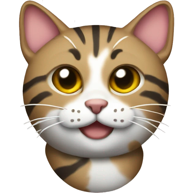 Tabby with spiral on stomach emoji