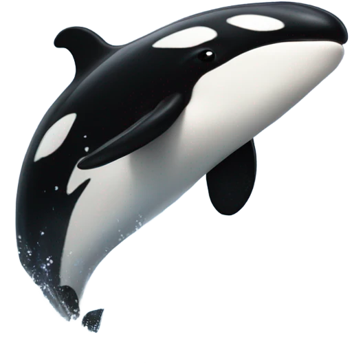 Orca jumping out of water emoji