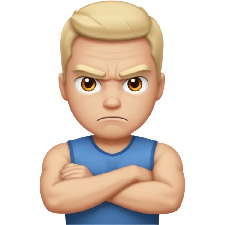 angry face with arms crossed emoji