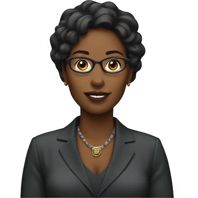 black woman news journalist emoji