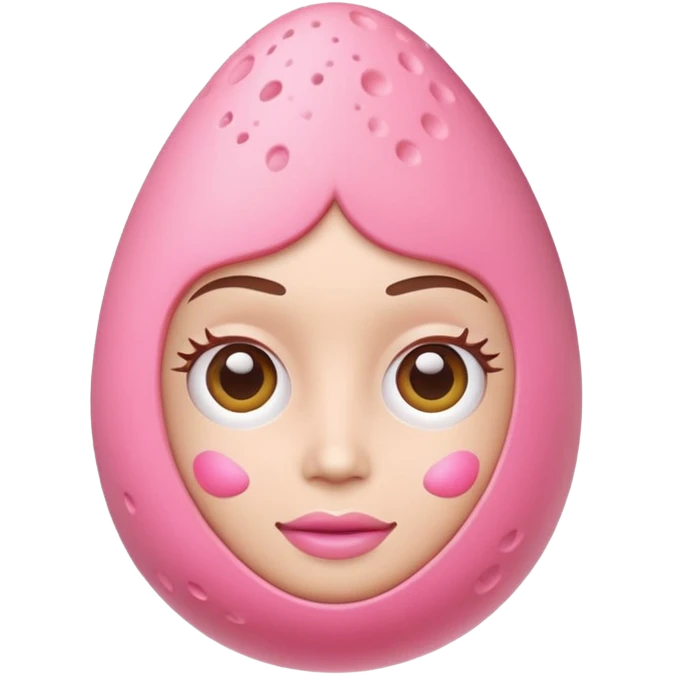 beauty blender, Learn the style of Apple’s iOS system emojis and convert the entire object from the photo into a 3D avatar in that style. Imitate the shape, colors, textures, and characteristic details of the object.  emoji