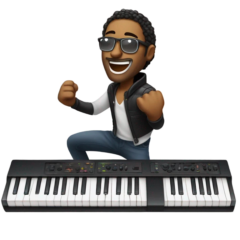 cocky keyboard player emoji
