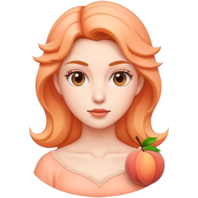 peach woman emoji