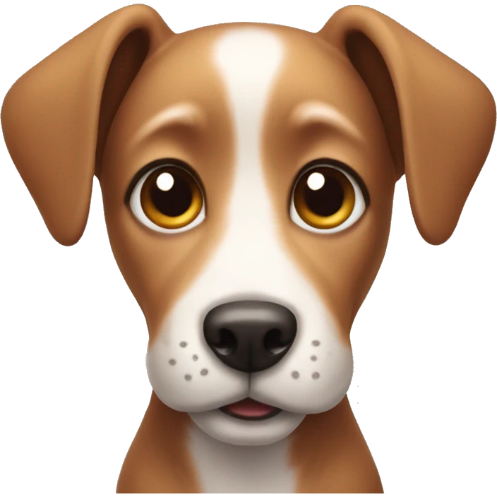 Cute dog with long ears  emoji