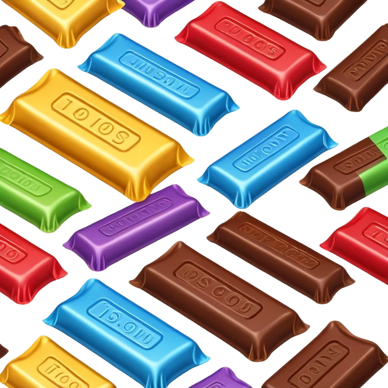 Chocolate bar multy colors emoji