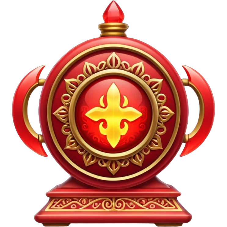 magical artifact red emoji