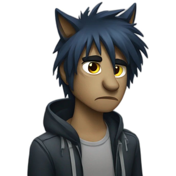 werewolf sad emo emoji