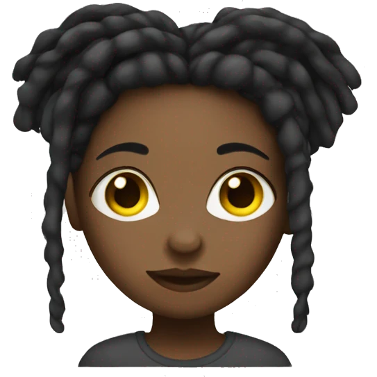 Girl with dreads emoji
