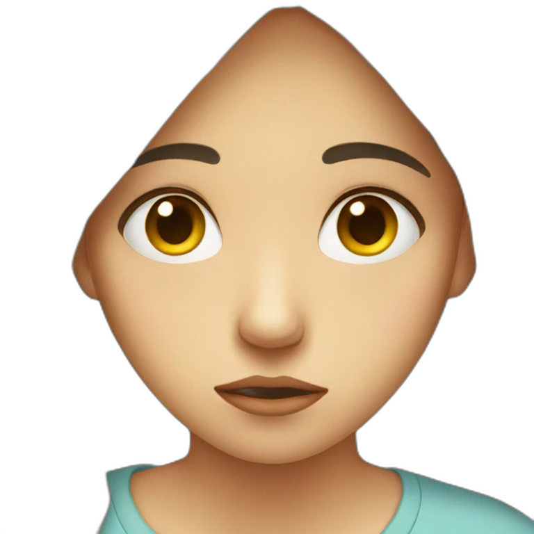 sad girl emoji