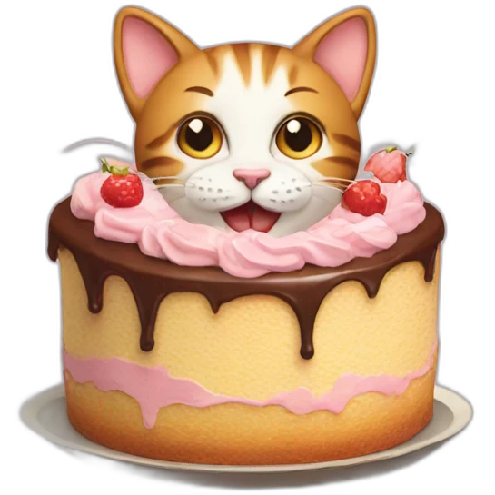 cat-eat-cake emoji