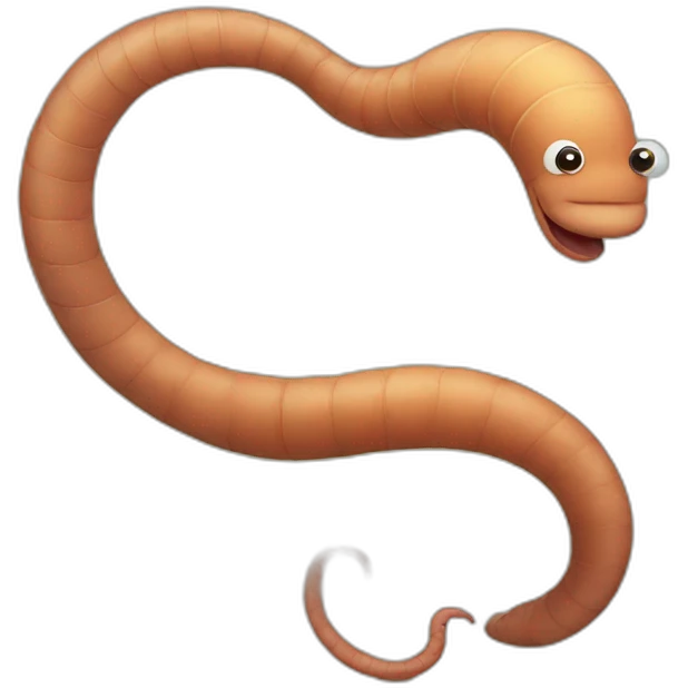 worm emoji