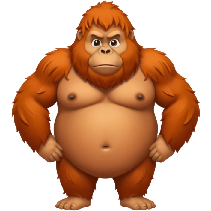 fat orangutan emoji