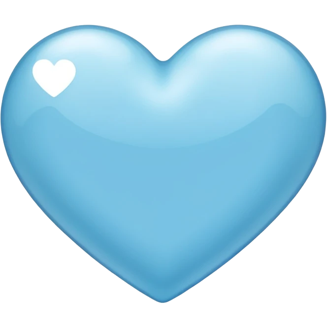 light blue heart emoji
