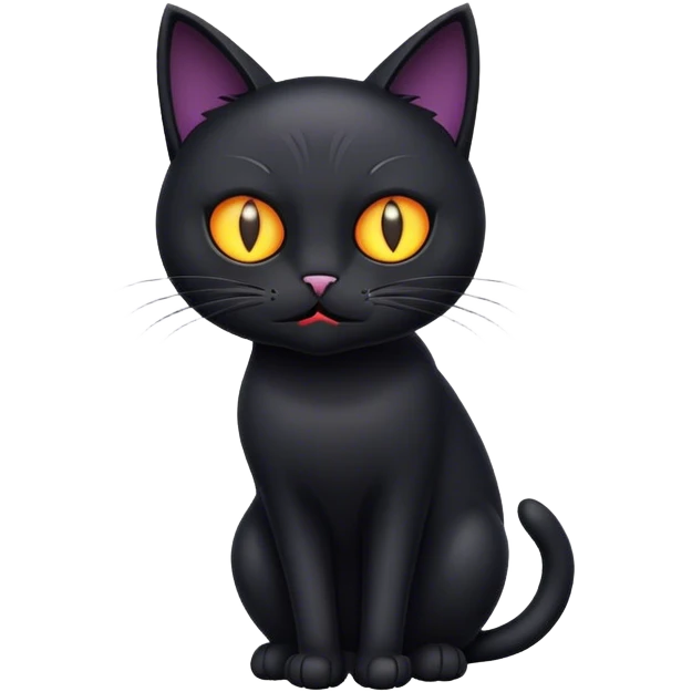 Scary cat emoji