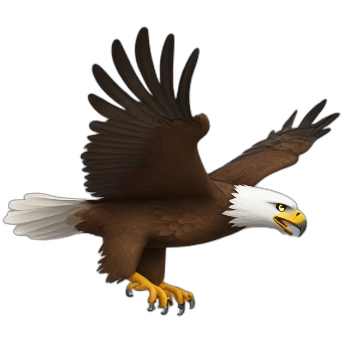Flying eagle emoji