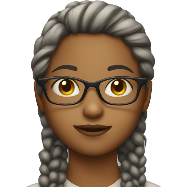 girl with eyeglass  emoji