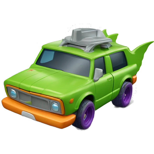 Side view Hot wheels rugrats reptar 1car  emoji