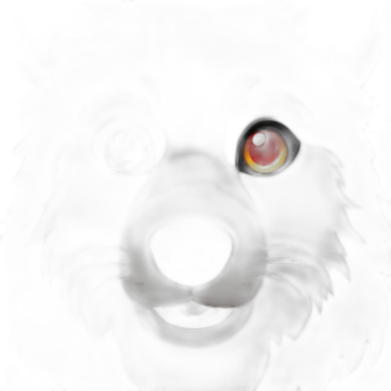 Black Wolf with red eyes  emoji